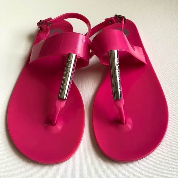 BCBGeneration Shoes - BCBG Hot Pink Jelly Sandals BCBGeneration Shoes - BCBG Hot Pink Jelly Sandals